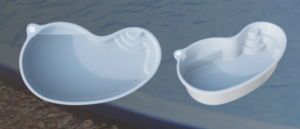 Freedom 2000 shell drawing: plan and three quarter view